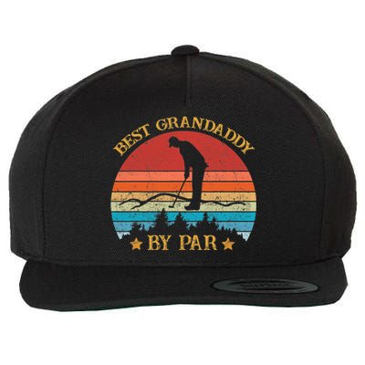 Best Grampy By Par Daddy Fars Day Golf Lover Golfer Wool Snapback Cap