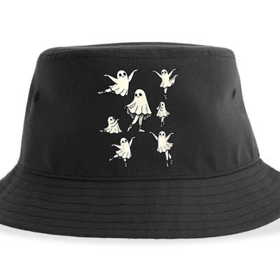 Ballet Ghost Ballet Dancer Spooky Dance Teacher Halloween Sustainable Bucket Hat