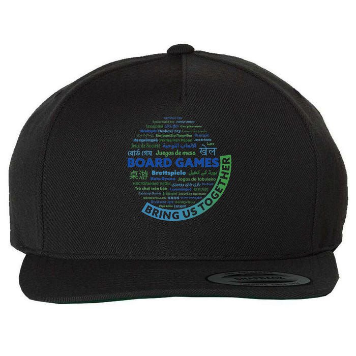 Board Games Bring Us Together Wool Snapback Cap