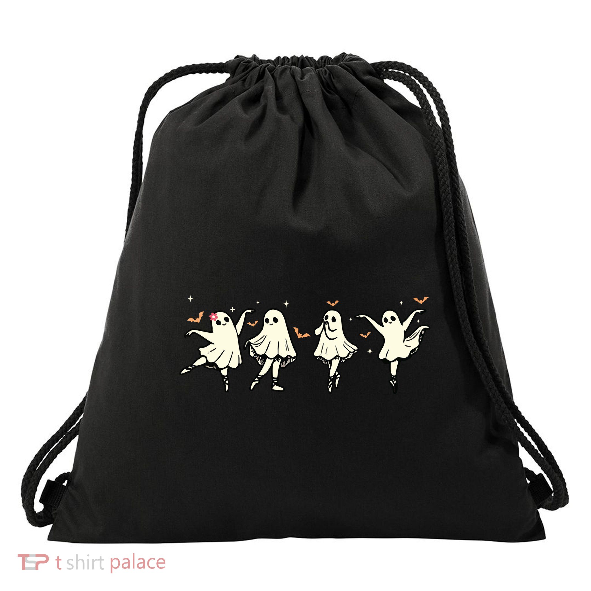 Ballet Ghost Ballet Dancer Spooky Dance Teacher Halloween Drawstring Bag
