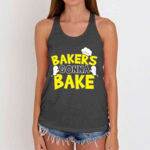 Bakers Gonna Bake Gift Baking Baker Gift Women's Knotted Racerback Tank