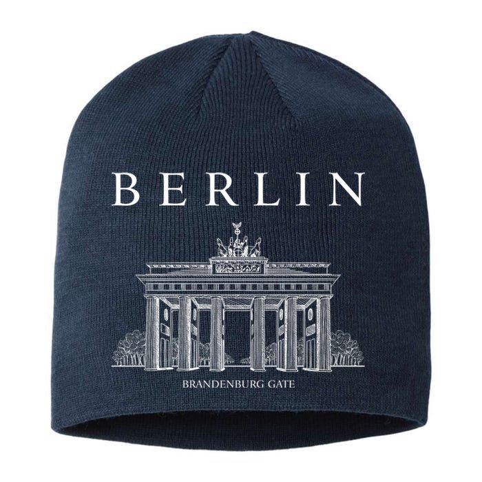 Berlin Germany Brandenburg Gate Sustainable Beanie