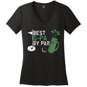 Best Gpa By Par Golf Lover Fathers Day Women's V-Neck T-Shirt