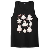 Ballet Ghost Ballet Dancer Spooky Dance Teacher Halloween PosiCharge Competitor Tank