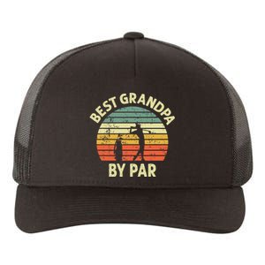 Best Grandpa By Par Golf Golfer Golfing Grandfather Yupoong Adult 5-Panel Trucker Hat