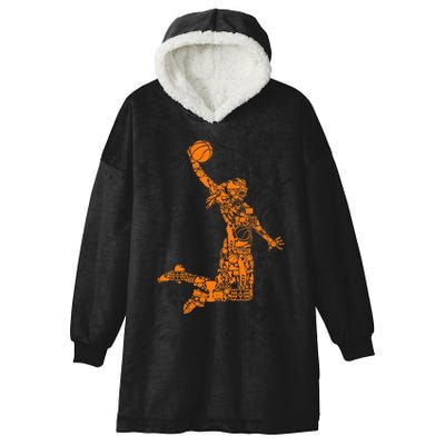 Basketball Girl Hooded Wearable Blanket