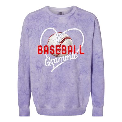 Baseball Grammie Baseball Love Baseball Player Colorblast Crewneck Sweatshirt