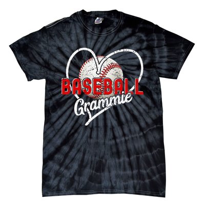 Baseball Grammie Baseball Love Baseball Player Tie-Dye T-Shirt