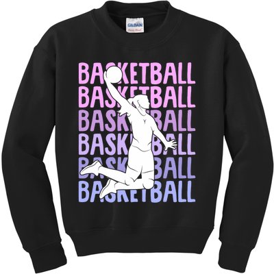 Basketball Girl Kids Sweatshirt