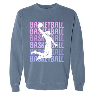 Basketball Girl Garment-Dyed Sweatshirt