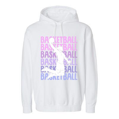 Basketball Girl Garment-Dyed Fleece Hoodie