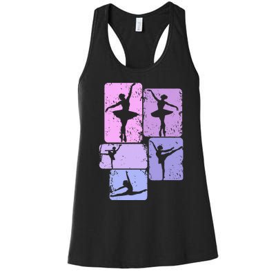 Ballerina Girl Ballet Women's Racerback Tank