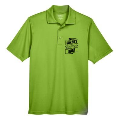 Bakers Gonna Bake Funny Baking Gift Simple Gift Men's Origin Performance Pique Polo