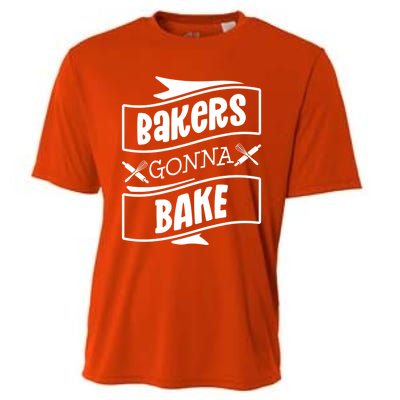 Bakers Gonna Bake Funny Baking Gift Simple Gift Cooling Performance Crew T-Shirt