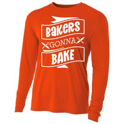 Bakers Gonna Bake Funny Baking Gift Simple Gift Cooling Performance Long Sleeve Crew