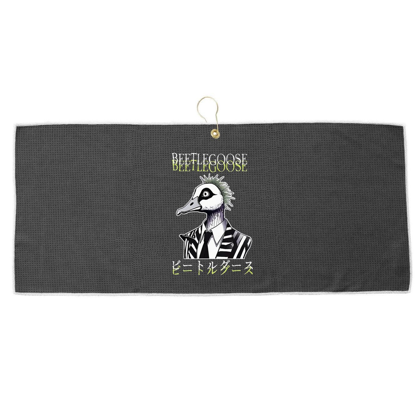 Beetle Goose Large Microfiber Waffle Golf Towel