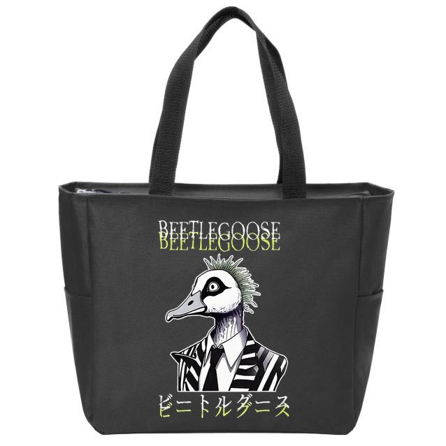 Beetle Goose Zip Tote Bag