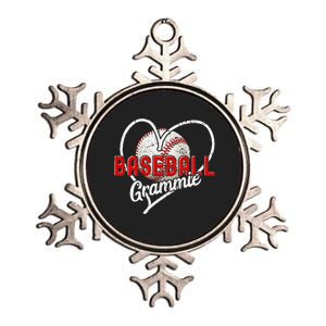 Baseball Grammie Baseball Love Baseball Player Metallic Star Ornament