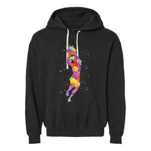 Basketball Girl Garment-Dyed Fleece Hoodie