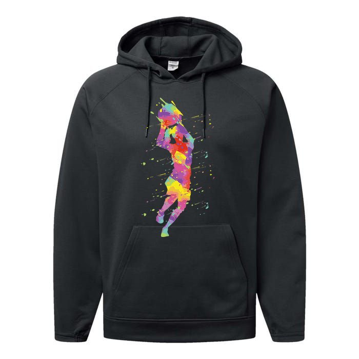 Basketball Girl Performance Fleece Hoodie