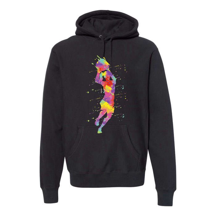 Basketball Girl Premium Hoodie