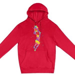 Basketball Girl Premium Pullover Hoodie