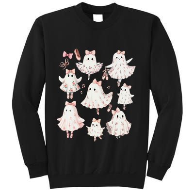 Ballet Ghost Ballet Dancer Spooky Dance Teacher Halloween Sweatshirt