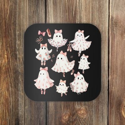 Ballet Ghost Ballet Dancer Spooky Dance Teacher Halloween Coaster