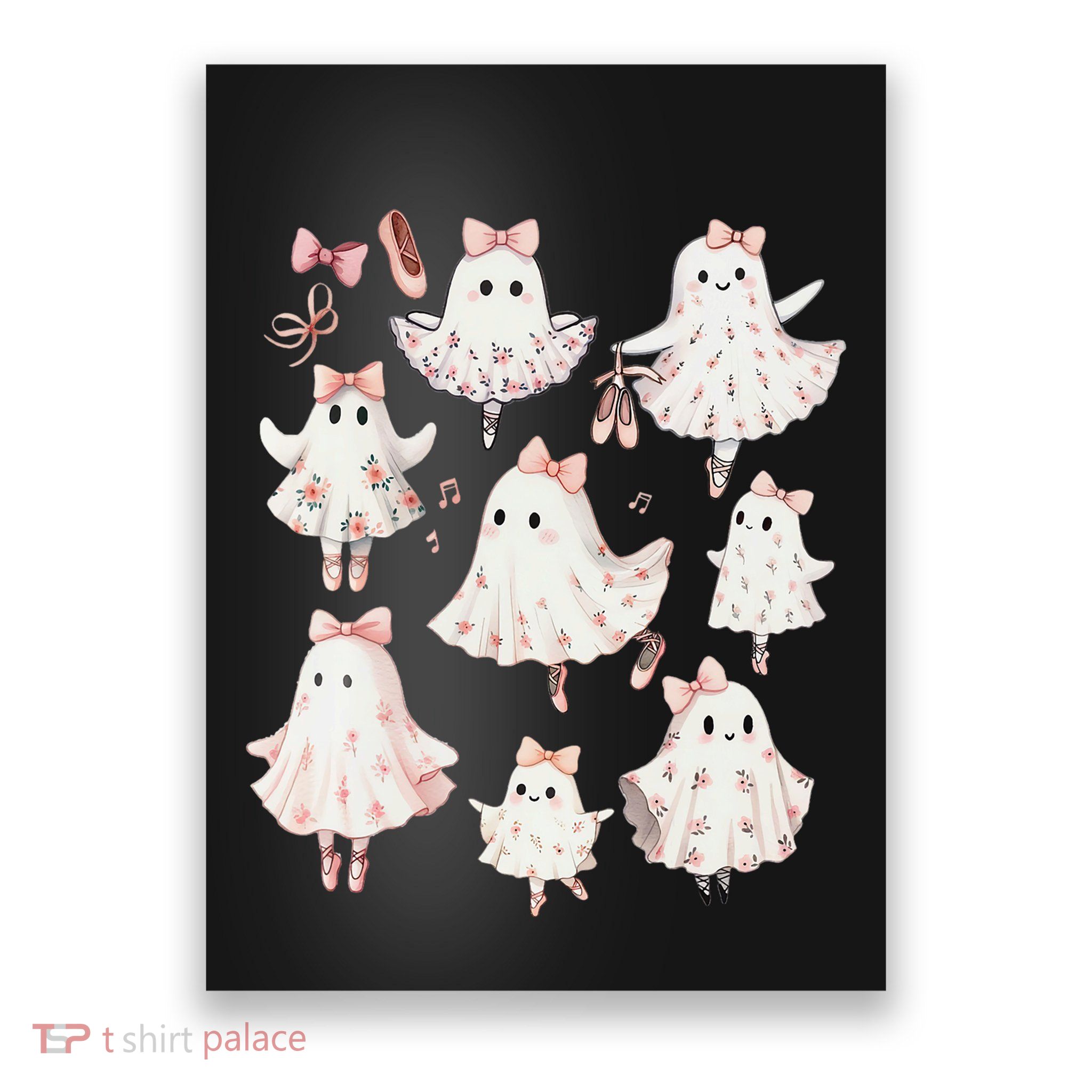 Ballet Ghost Ballet Dancer Spooky Dance Teacher Halloween Poster