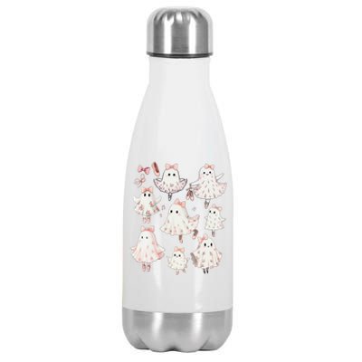 Ballet Ghost Ballet Dancer Spooky Dance Teacher Halloween Stainless Steel Insulated Water Bottle