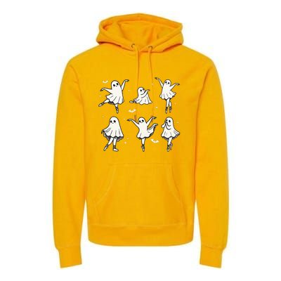 Ballet Ghost Ballet Dancer Spooky Dance Halloween Premium Hoodie