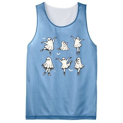 Ballet Ghost Ballet Dancer Spooky Dance Halloween Mesh Reversible Basketball Jersey Tank