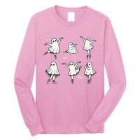 Ballet Ghost Ballet Dancer Spooky Dance Halloween Long Sleeve Shirt