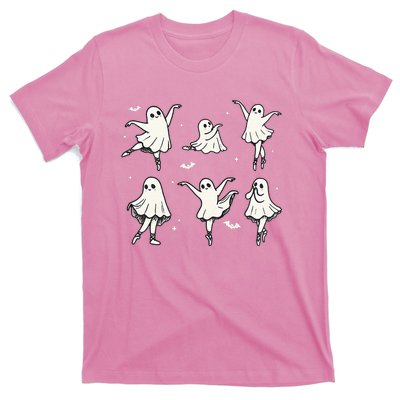 Ballet Ghost Ballet Dancer Spooky Dance Halloween T-Shirt