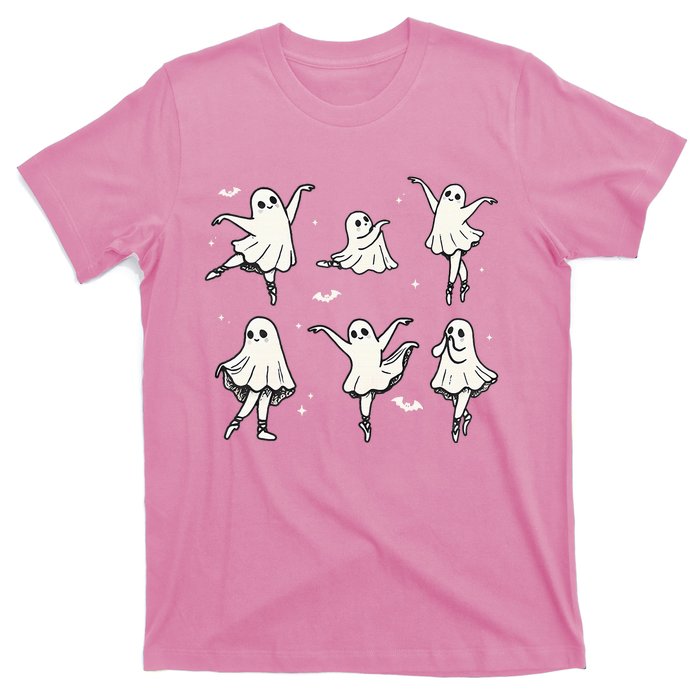 Ballet Ghost Ballet Dancer Spooky Dance Halloween T-Shirt