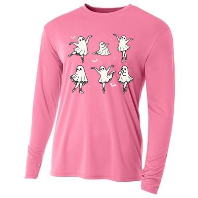 Ballet Ghost Ballet Dancer Spooky Dance Halloween Cooling Performance Long Sleeve Crew