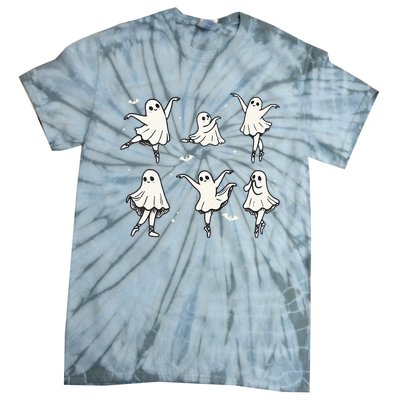 Ballet Ghost Ballet Dancer Spooky Dance Halloween Tie-Dye T-Shirt