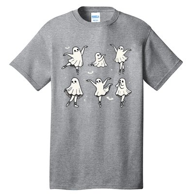 Ballet Ghost Ballet Dancer Spooky Dance Halloween Tall T-Shirt