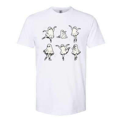 Ballet Ghost Ballet Dancer Spooky Dance Halloween Softstyle CVC T-Shirt