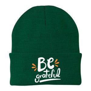 Be Grateful Knit Cap Winter Beanie