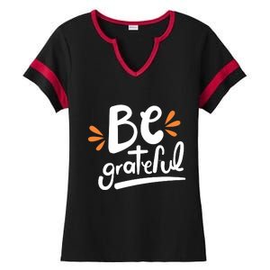 Be Grateful Ladies Halftime Notch Neck Tee