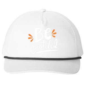 Be Grateful Snapback Five-Panel Rope Hat