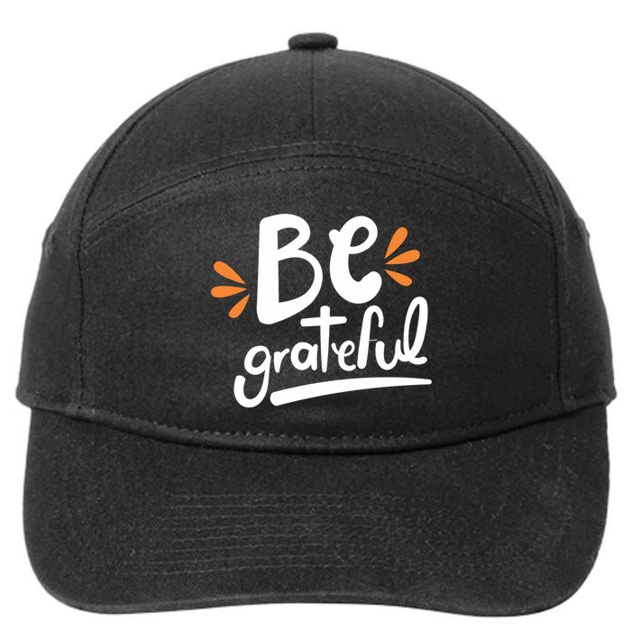 Be Grateful 7-Panel Snapback Hat