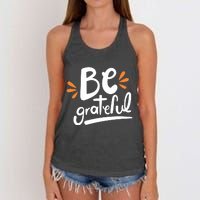 Be Grateful Women's Knotted Racerback Tank