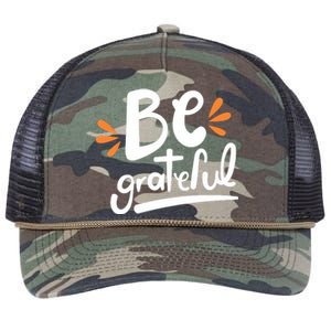 Be Grateful Retro Rope Trucker Hat Cap