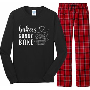 Bakers Gonna Bake Pastry Sweet Fan Chef Hobby Interest Cake Gift Long Sleeve Pajama Set