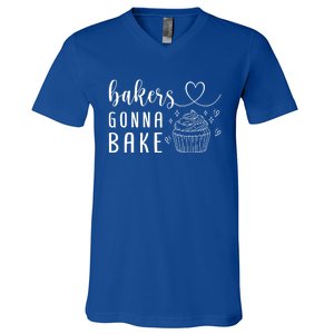 Bakers Gonna Bake Pastry Sweet Fan Chef Hobby Interest Cake Gift V-Neck T-Shirt