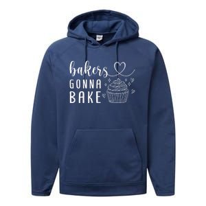 Bakers Gonna Bake Pastry Sweet Fan Chef Hobby Interest Cake Gift Performance Fleece Hoodie