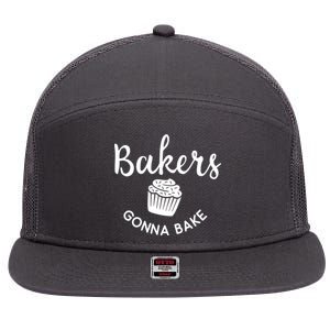 Bakers Gonna Bake 7 Panel Mesh Trucker Snapback Hat