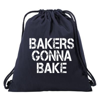 Bakers Gonna Bake Funny Baking Drawstring Bag